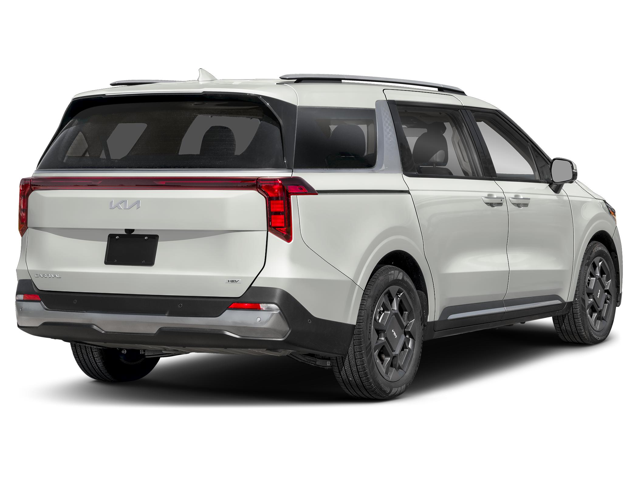 2027 Kia carnival SX Hybrid — rear three-quarter view