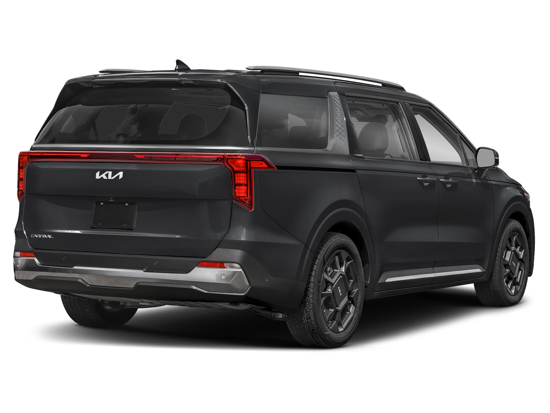 2027 Kia carnival SX — rear three-quarter view