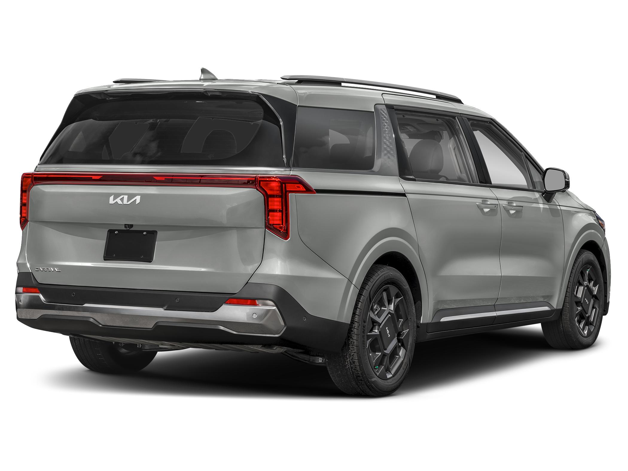 2027 Kia carnival SX — rear three-quarter view