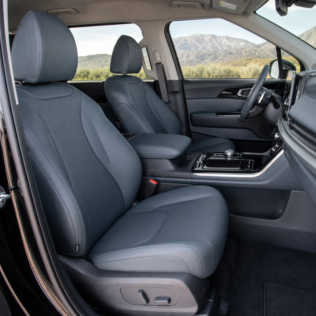 2027 Kia carnival EX — Navy/gray Leather