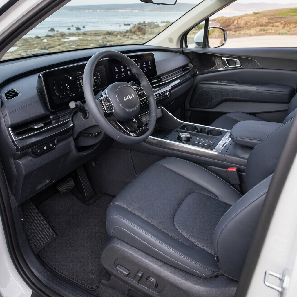 2027 Kia carnival EX — Navy/gray Leather