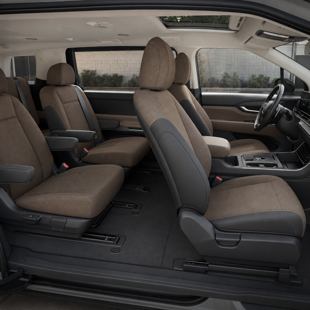 2027 Kia carnival SX — Tuscan Umber/Off-Black