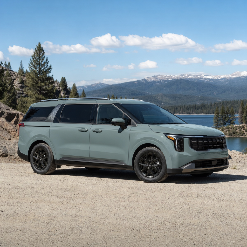 2027 Kia carnival EX — Iceberg Green