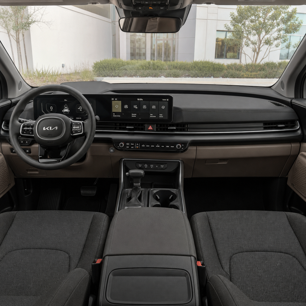 2027 Kia carnival SX — Tuscan Umber/Off-Black
